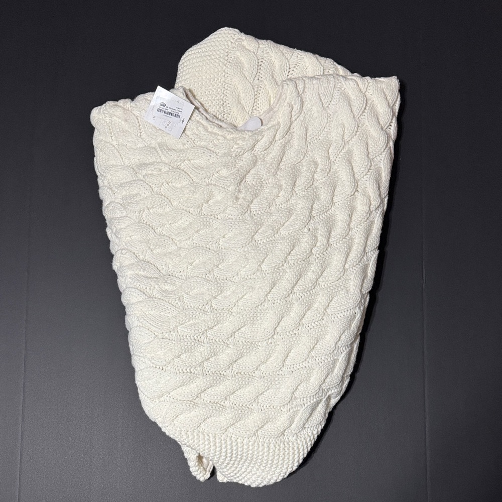 Wondershop Cream Cable Knit Christmas Tree Skirt